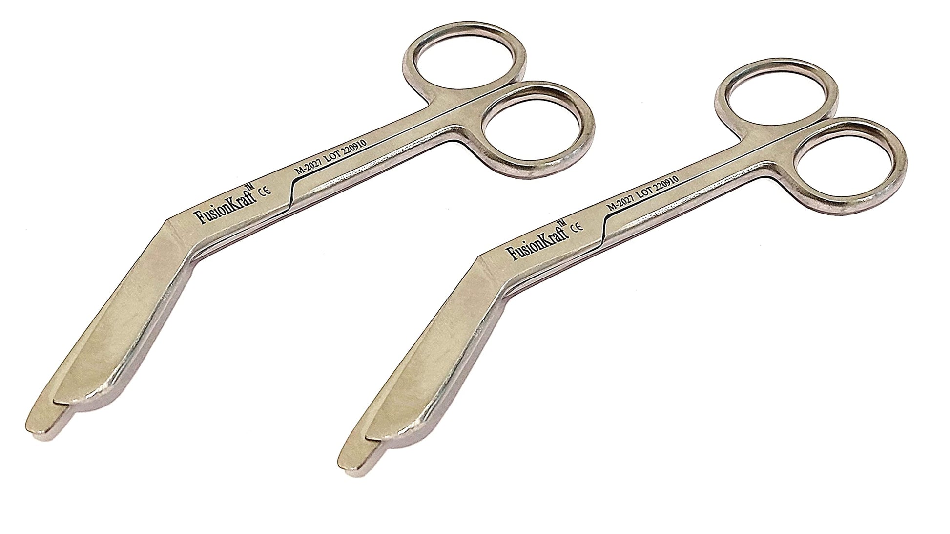 FusionKraft Braun Episiotomy Scissors, 6 Inch, Angled Blades, Blunt Tips, Stainless Steel, Pack of 2