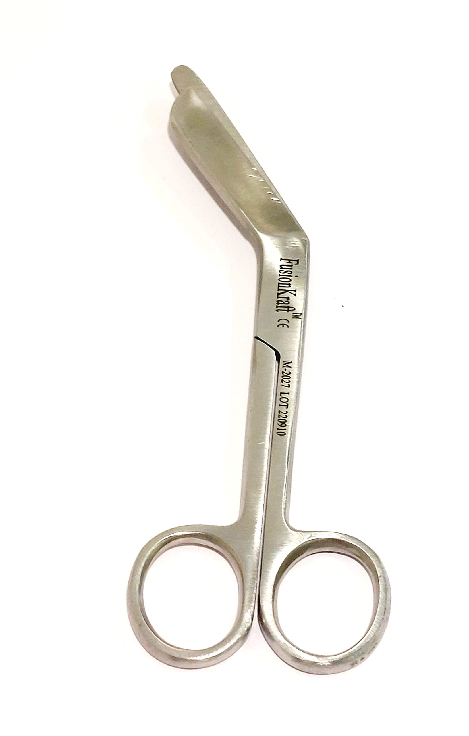 FusionKraft Braun Episiotomy Scissors, 6 Inch, Angled Blades, Blunt Tips, Stainless Steel, Pack of 2 - back view