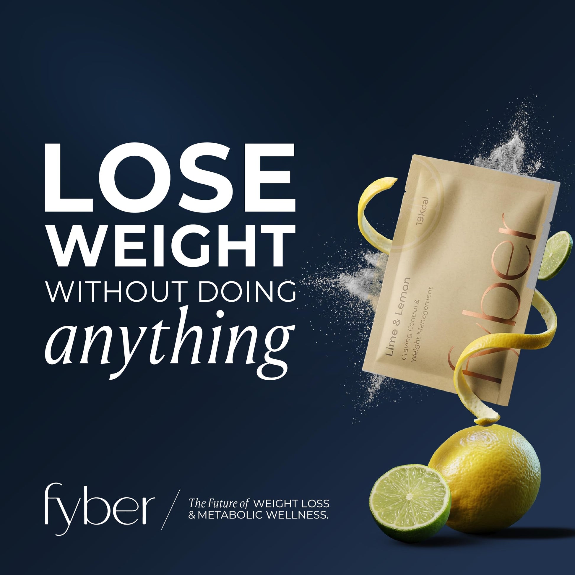 Fyber Dietary Supplement Powder, Assorted Flavors (Unflavoured, Lime Lemon, Watermelon), 30 Sachets (30 Days) - size and scal