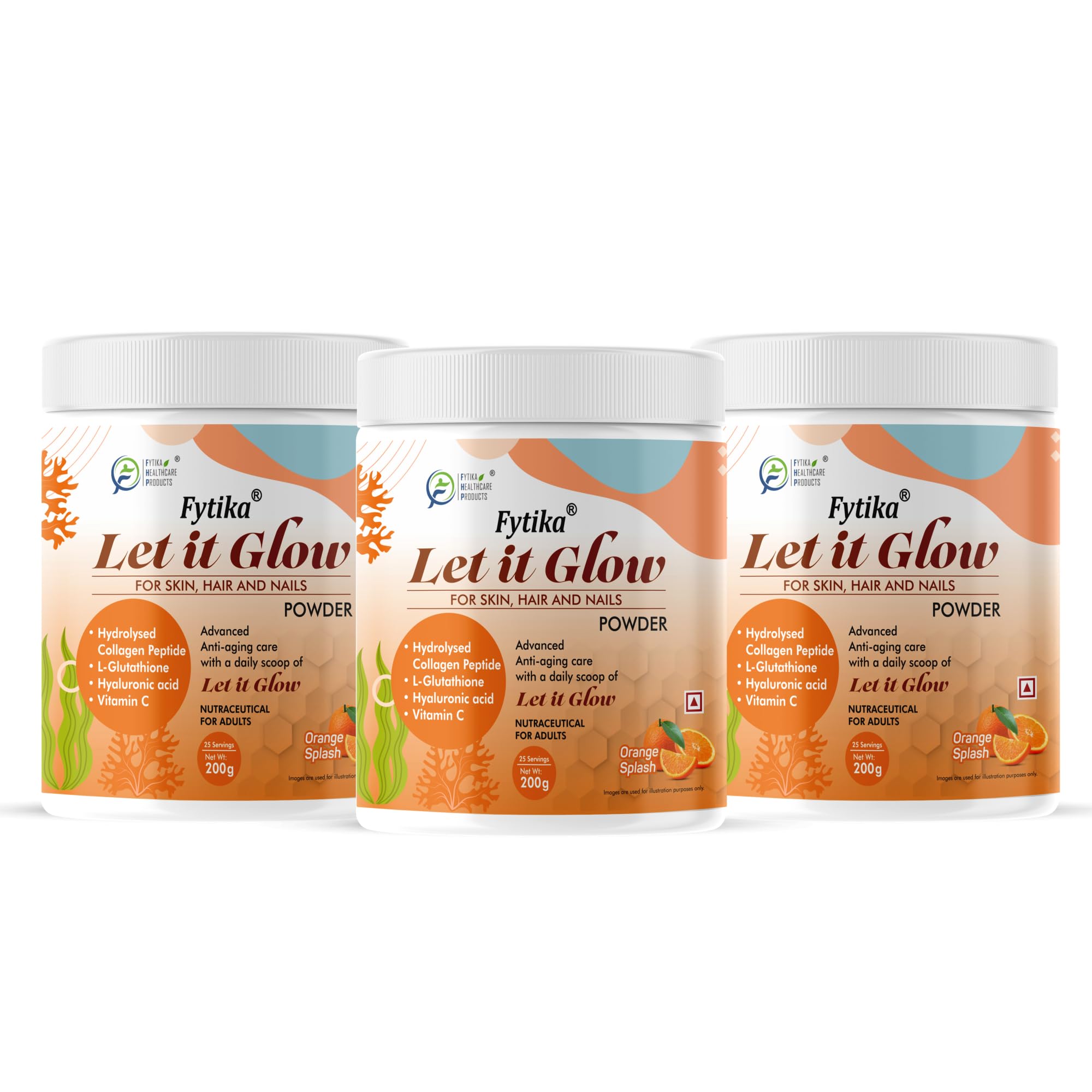 FYTIKA Let It Glow Marine Collagen Powder, 200g, Fruit Flavored Unisex Adult Nutritional Supplement (19)