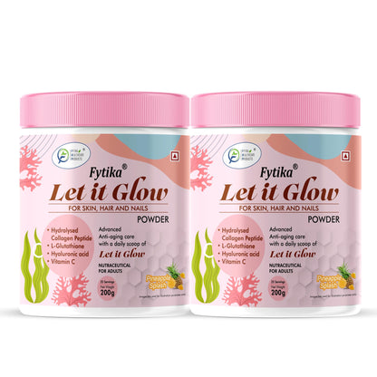 FYTIKA Let It Glow Marine Collagen Powder, 200g, Fruit Flavored Unisex Adult Nutritional Supplement (29)
