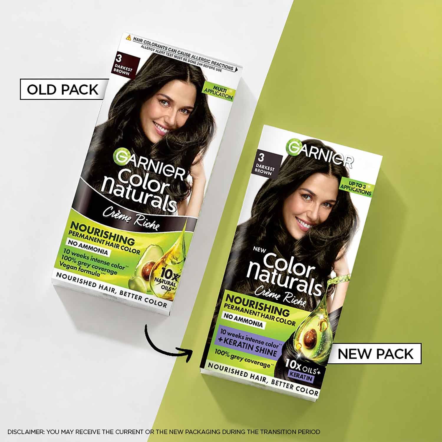 Garnier Color Naturals Permanent Hair Color, Ammonia Free, with Natural Oils and Keratin Serum, 1 Kit - back view (12)