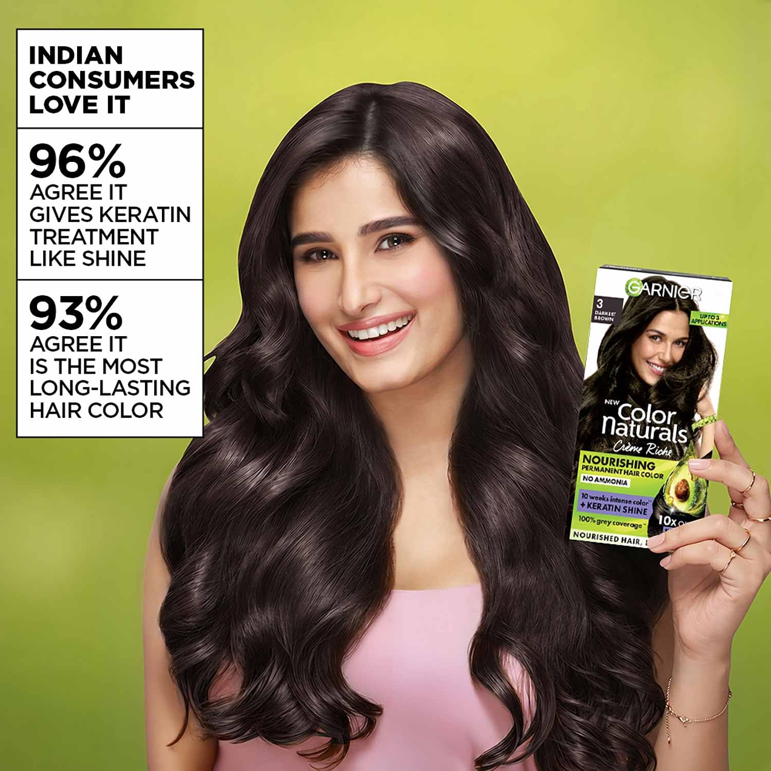 Garnier Color Naturals Permanent Hair Color, Ammonia Free, with Natural Oils and Keratin Serum, 1 Kit - size and scale (18)