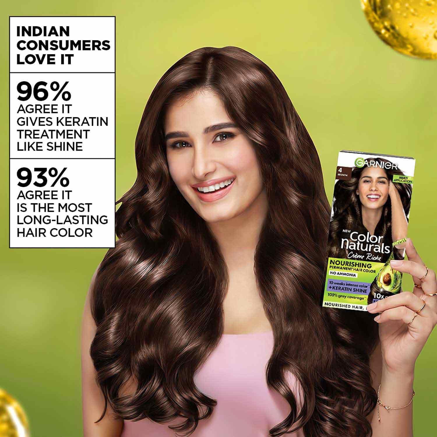 Garnier Color Naturals Permanent Hair Color, Ammonia Free, with Natural Oils and Keratin Serum, 1 Kit - size and scale (27)
