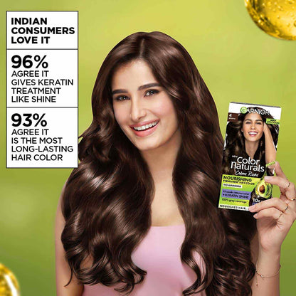 Garnier Color Naturals Permanent Hair Color, Ammonia Free, with Natural Oils and Keratin Serum, 1 Kit - size and scale (27)