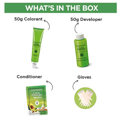 Garnier Color Naturals Permanent Hair Color, Ammonia Free, with Natural Oils and Keratin Serum, 1 Kit - packaging (40)