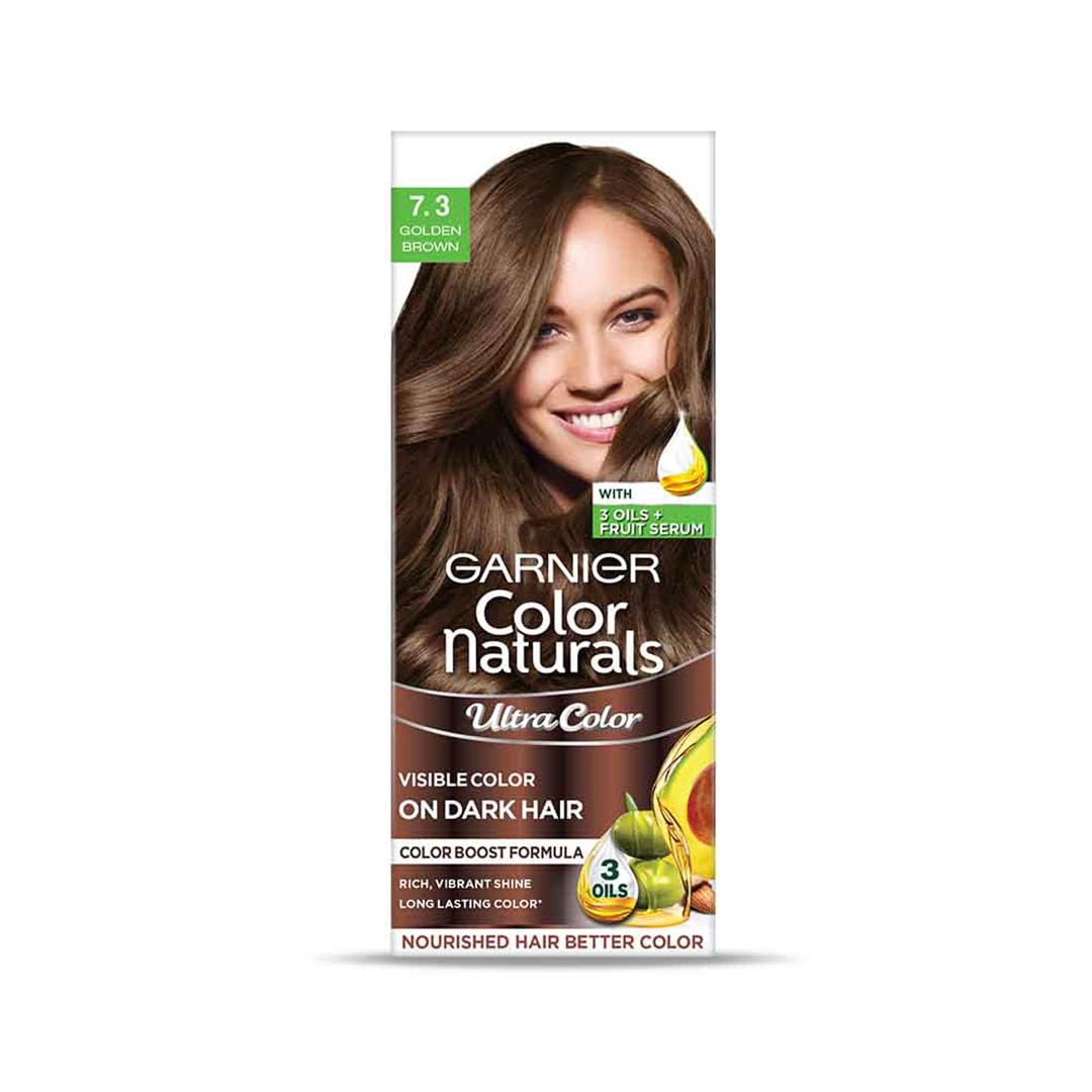 Garnier Color Naturals Permanent Hair Color, Ammonia Free, with Natural Oils and Keratin Serum, 1 Kit (45)