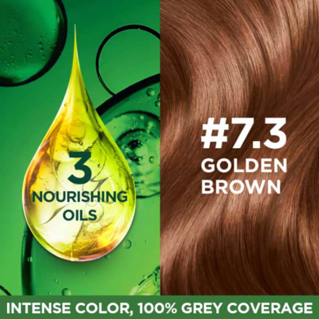 Garnier Color Naturals Permanent Hair Color, Ammonia Free, with Natural Oils and Keratin Serum, 1 Kit - back view (47)