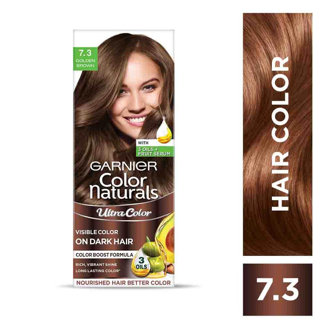Garnier Color Naturals Permanent Hair Color, Ammonia Free, with Natural Oils and Keratin Serum, 1 Kit - in use (49)