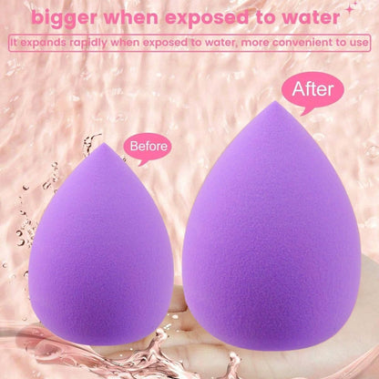 Gege Bear 20 Piece Makeup Sponge Set, Multi-Shape Non-Latex Beauty Puff Collection with Headband and Cleaning Pad - ingredien