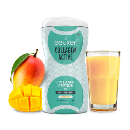 Gelixer Active Collagen Powder, Japanese Marine Collagen Peptide with Whey Protein, Unisex Adult Supplement