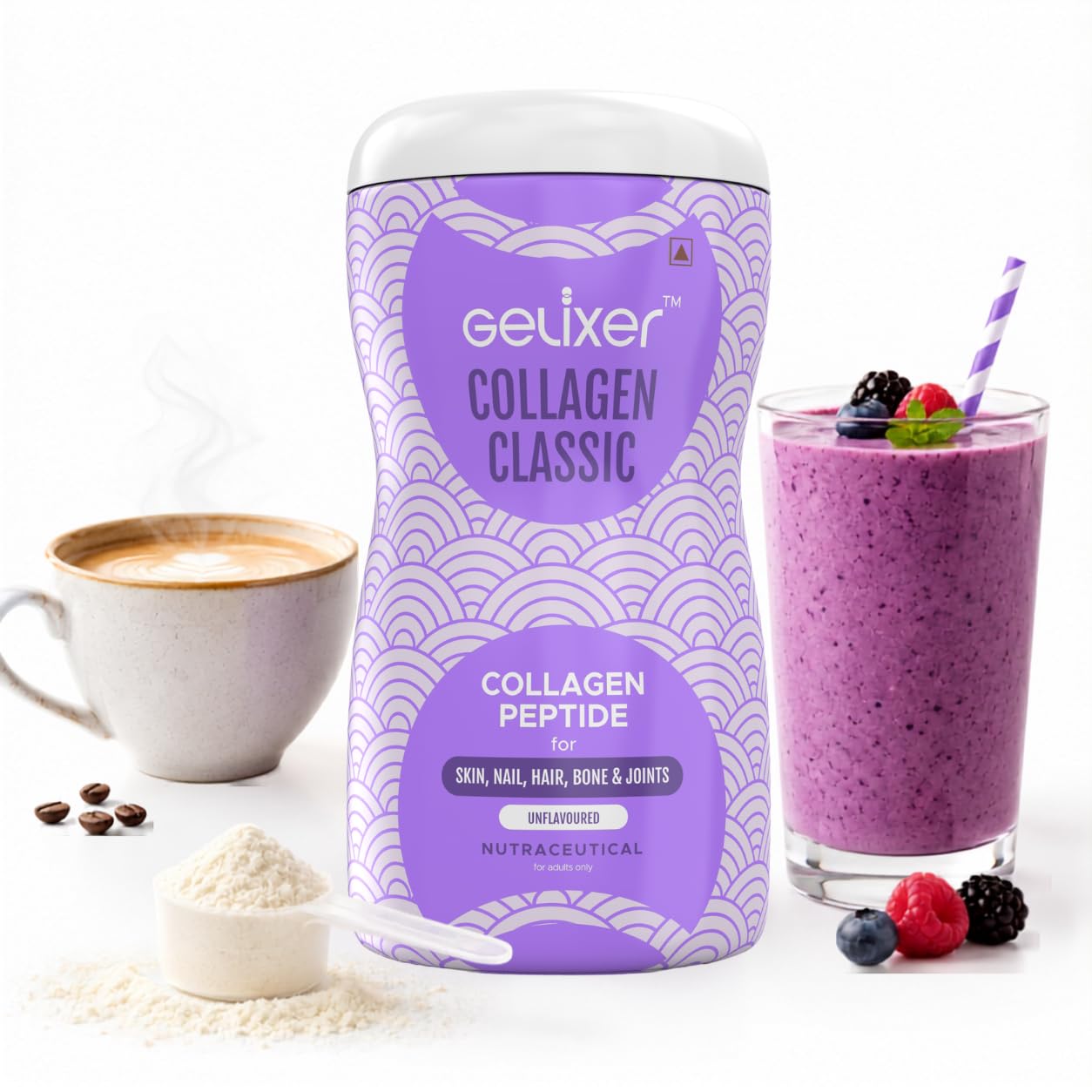Gelixer Active Collagen Powder, Japanese Marine Collagen Peptide with Whey Protein, Unisex Adult Supplement (13)