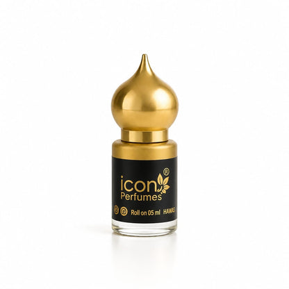 Generic Icon Hawas Attar, 5ml Roll-On, Alcohol-Free Perfume Oil, Unisex Arabic Fragrance - front view