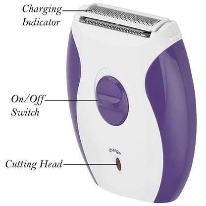 Generic Lady Epilator with Stainless Steel Blade - Cordless Rechargeable Hair Trimmer - packaging