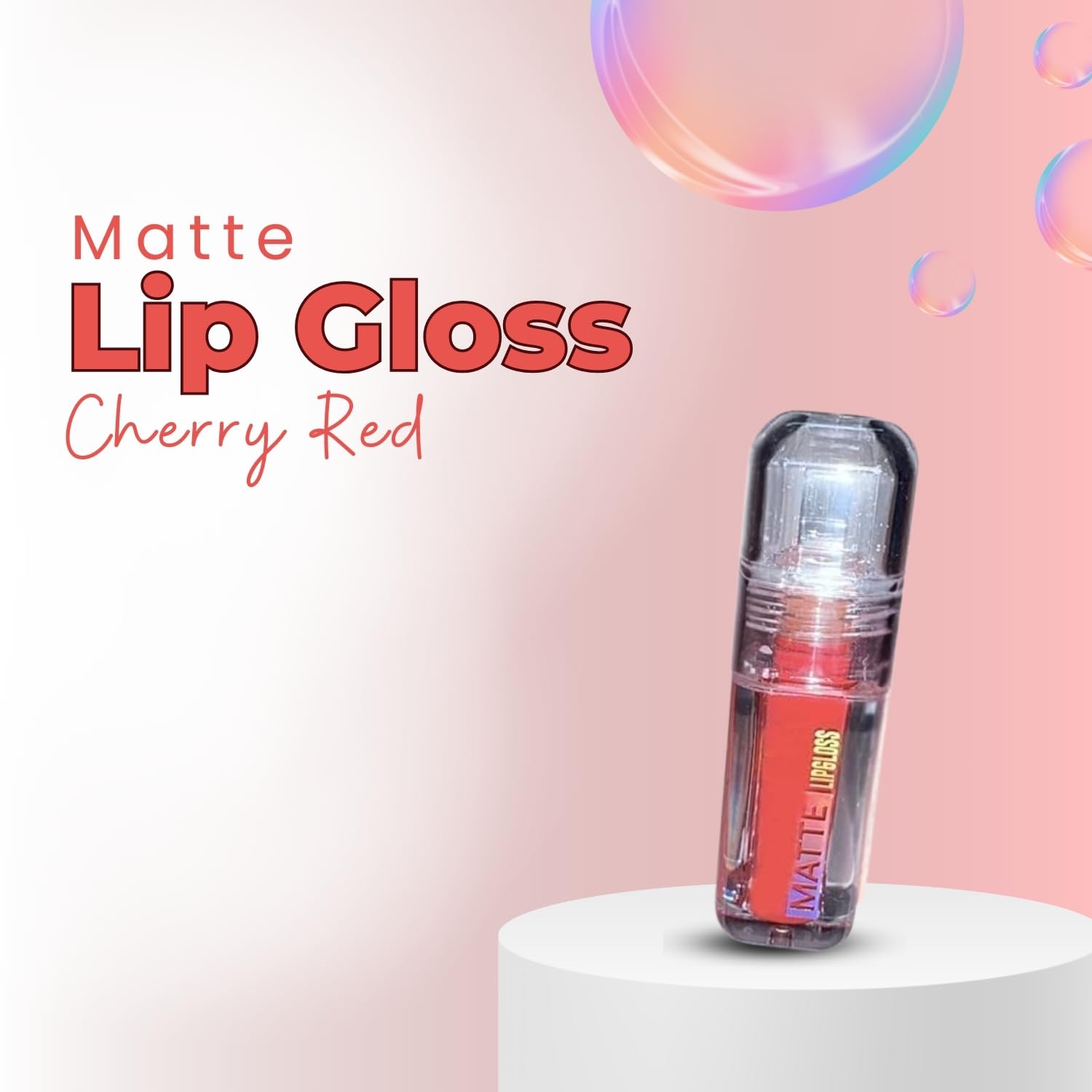 Generic Matte Lip Gloss for Women - Long Lasting Non-Sticky Lightweight Moisturizing Daily Wear Lip Gloss - front view (20)
