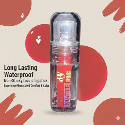 Generic Matte Lip Gloss for Women - Long Lasting Non-Sticky Lightweight Moisturizing Daily Wear Lip Gloss - ingredients panel