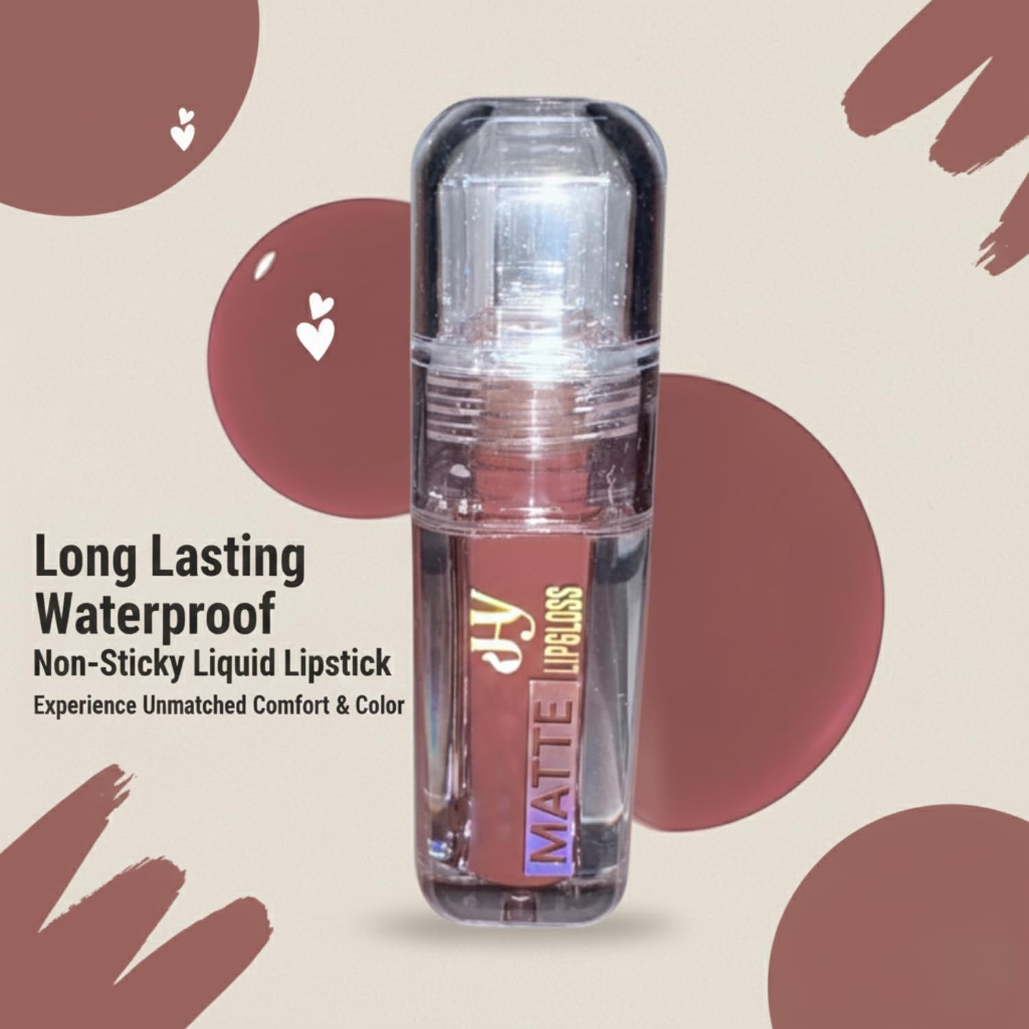 Generic Matte Lip Gloss for Women - Long Lasting Non-Sticky Lightweight Moisturizing Daily Wear Lip Gloss - ingredients panel
