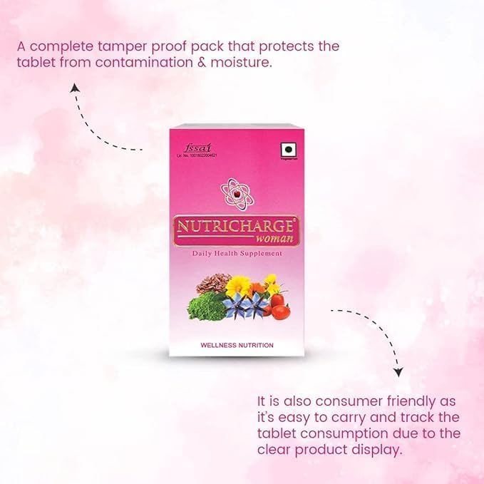 Generic Multivitamin for Women, Vegetarian Tablets, Daily Nutritional Supplement with Essential Vitamins and Minerals - back