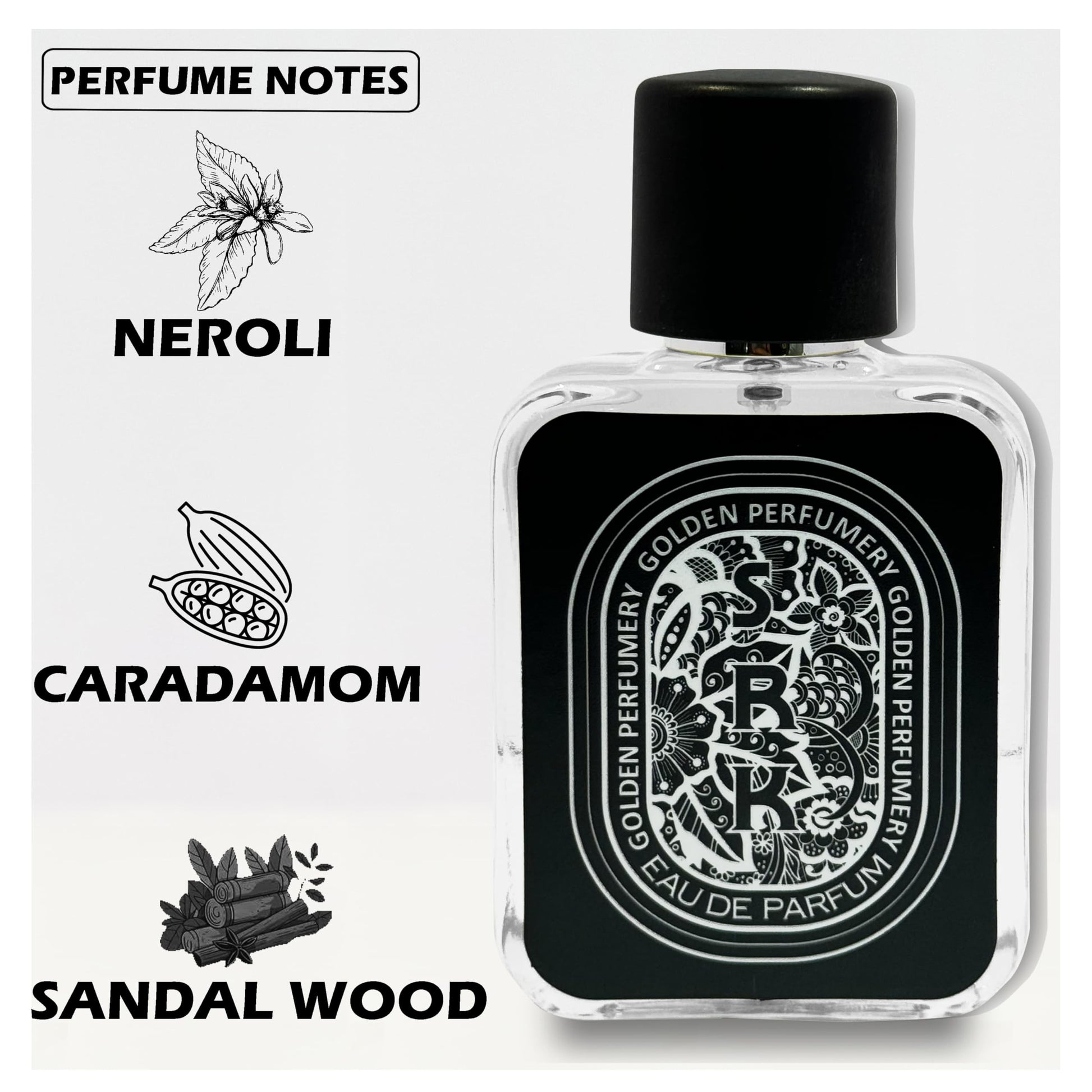 Generic Novaq Eau de Parfum, 50 ml, Unisex Fragrance by Golden Perfumery - back view