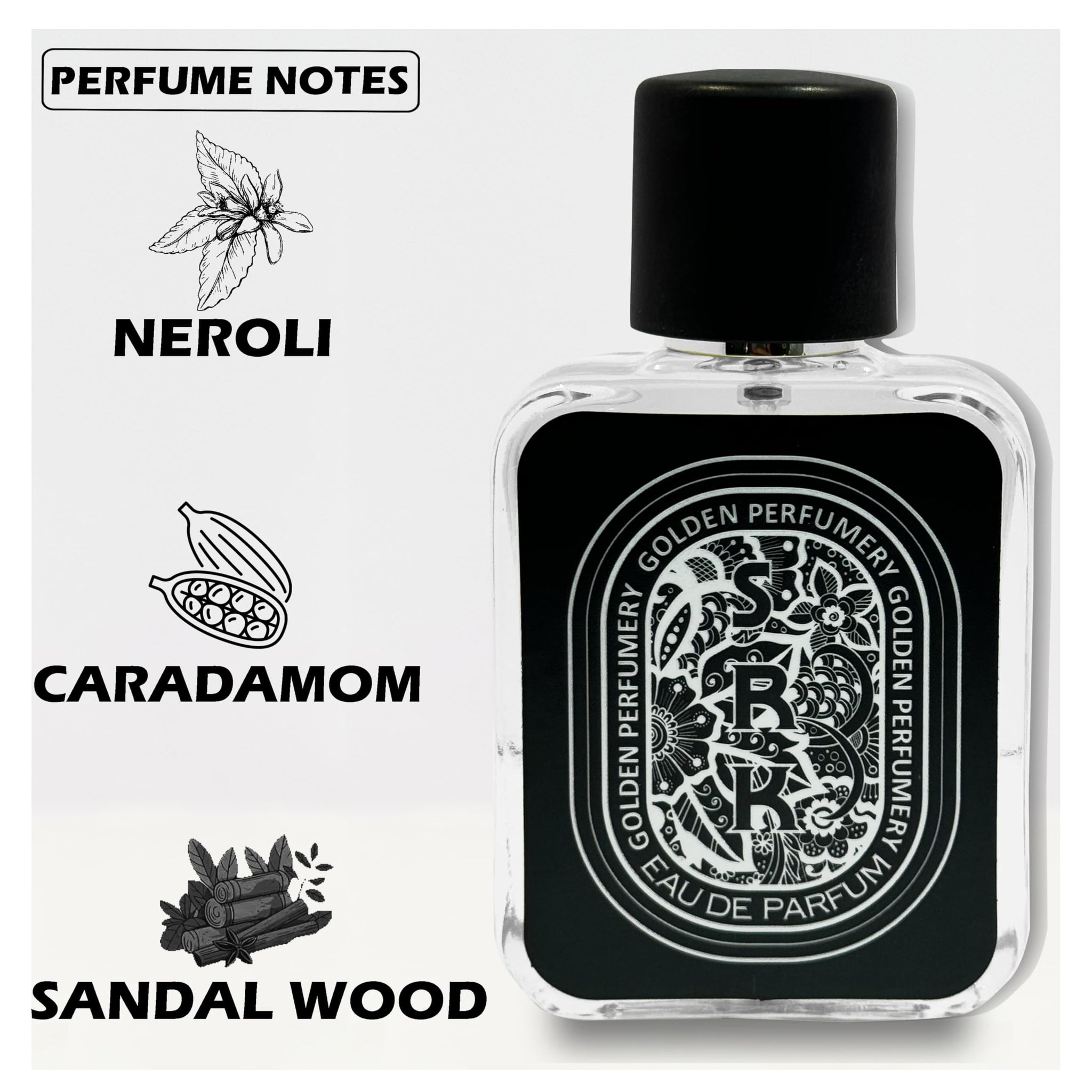 Generic Novaq Eau de Parfum, 50 ml, Unisex Fragrance by Golden Perfumery - back view
