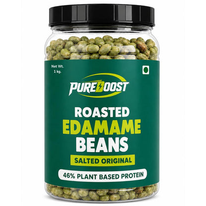 Generic Roasted Salted Edamame, 1 kg, Lightly Salted Young Green Soybeans Vegetable Snack