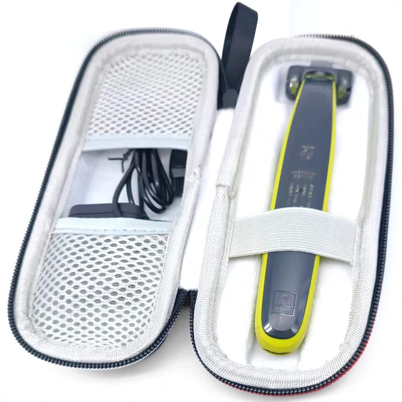 Generic Trimmer Travel Case for Braun XT5100 One Blade Hybrid Beard Trimmer, Hard Shell Shaver Storage Box, Portable 18x7x6 c
