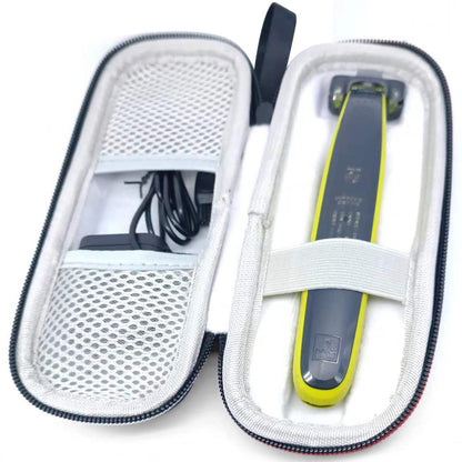 Generic Trimmer Travel Case for Braun XT5100 One Blade Hybrid Beard Trimmer, Hard Shell Shaver Storage Box, Portable 18x7x6 c