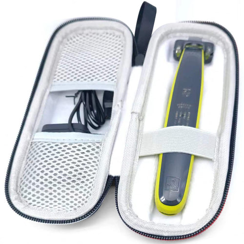 Generic Trimmer Travel Case for Braun XT5100 One Blade Hybrid Beard Trimmer, Hard Shell Shaver Storage Box, Portable 18x7x6 c