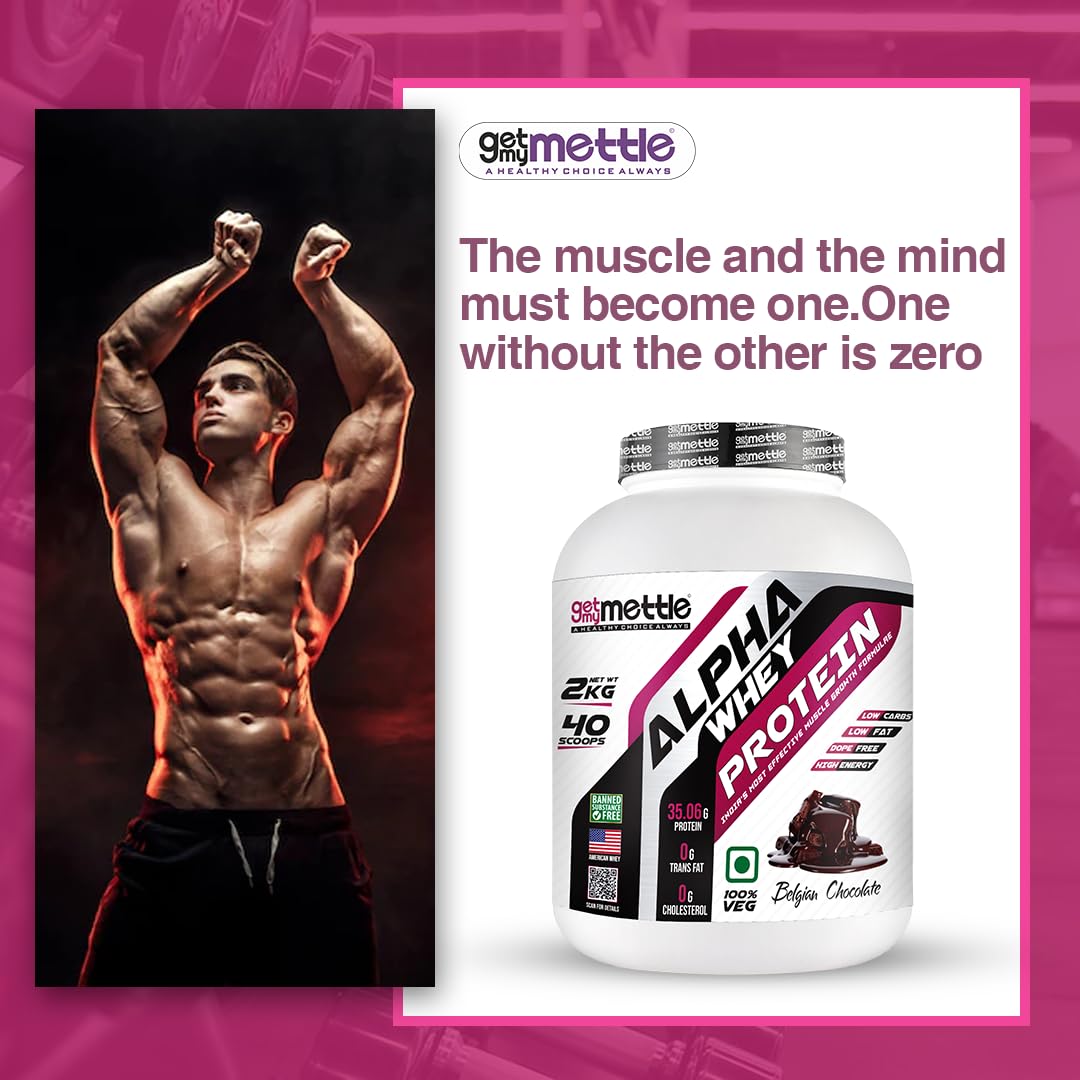 getmymettle Alpha Whey Protein Powder, Banned Substance Free, Gluten Free, Low Fat, No Artificial Colors - ingredients panel 
