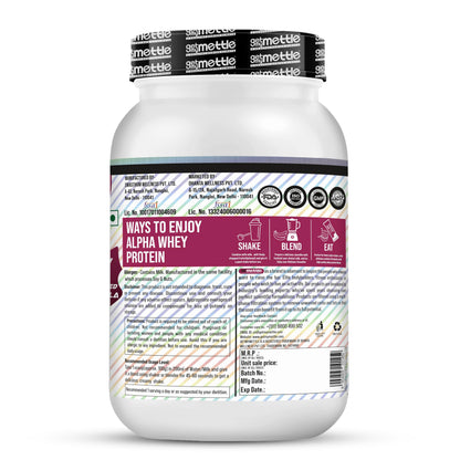 getmymettle Alpha Whey Protein Powder, Banned Substance Free, Gluten Free, Low Fat, No Artificial Colors - packaging (20)