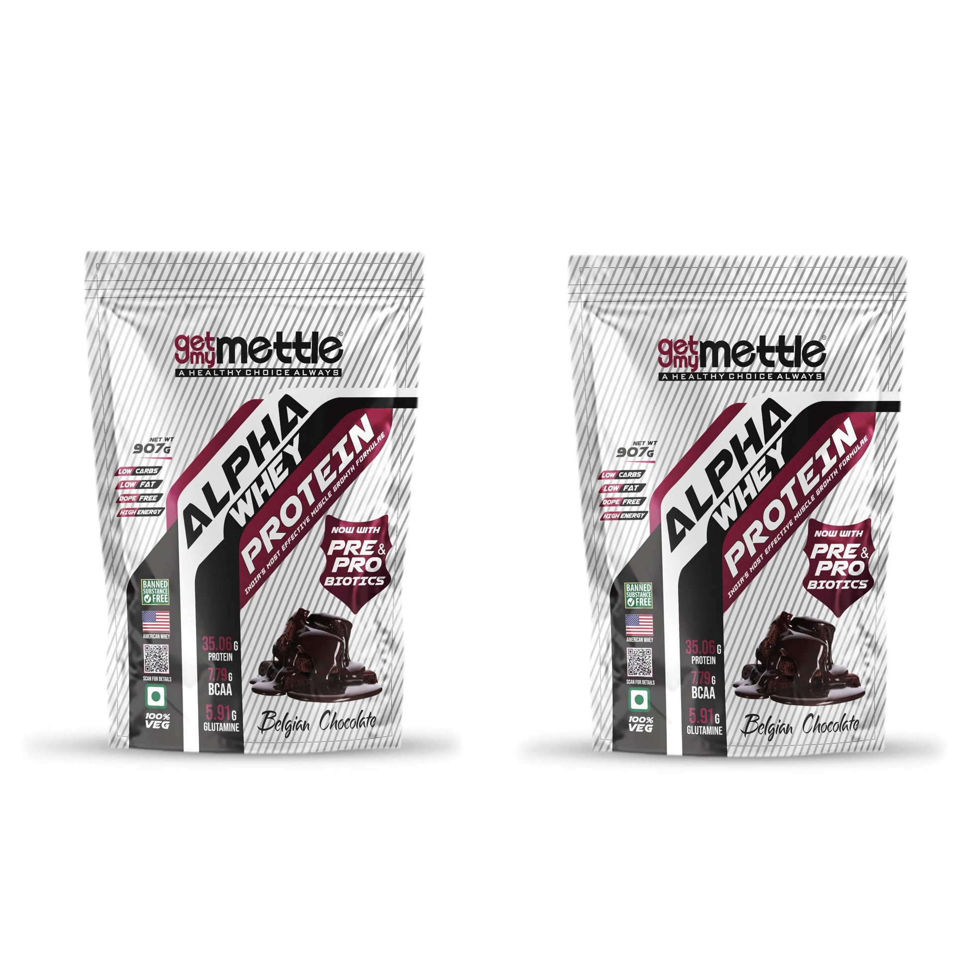 getmymettle Alpha Whey Protein Powder, Banned Substance Free, Gluten Free, Low Fat, No Artificial Colors (25)