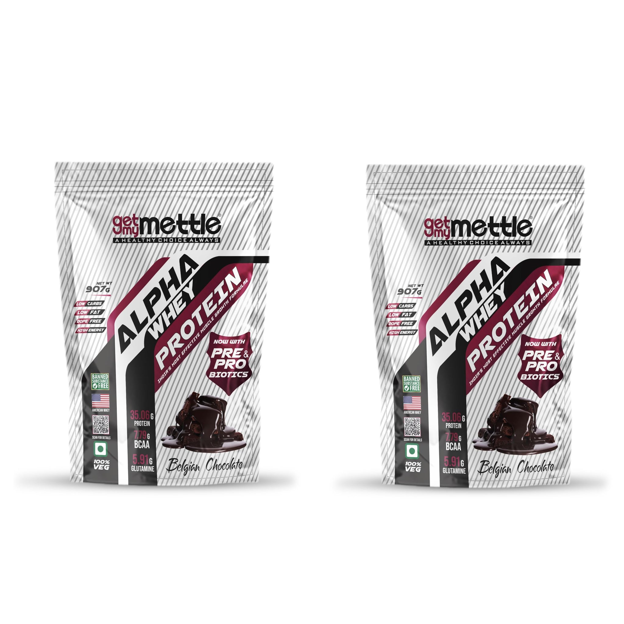 getmymettle Alpha Whey Protein Powder, Banned Substance Free, Gluten Free, Low Fat, No Artificial Colors (25)
