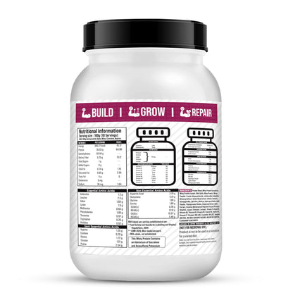 getmymettle Alpha Whey Protein Powder, Banned Substance Free, Gluten Free, Low Fat, No Artificial Colors - back view (32)