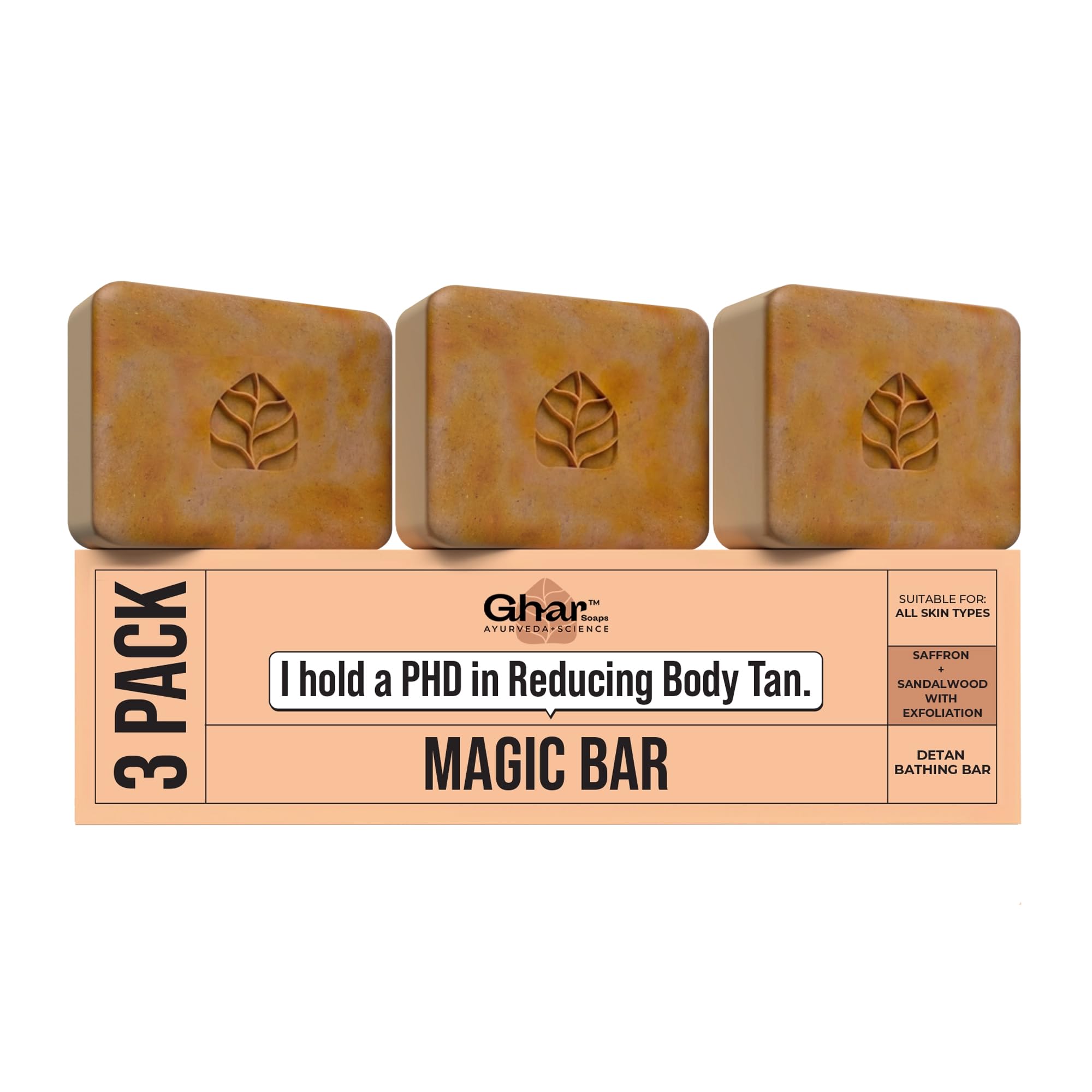 GHAR SOAPS Sandalwood & Saffron Handmade Soap Bar, 100g, Paraben-Free, Sulfate-Free, Unisex Solid Soap (11)