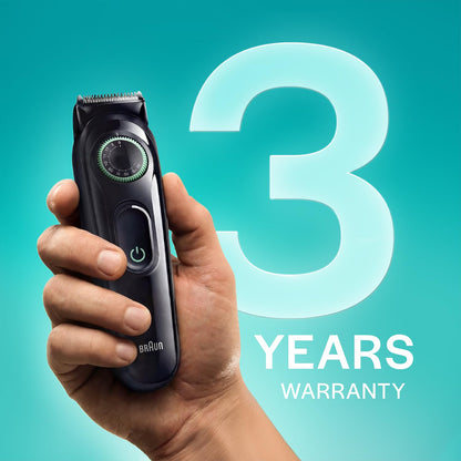 Gillette Series 3 All-in-One Beard & Body Trimmer, 40 Length Settings, 5 Attachments, 50 Min Runtime, Washable Head - ingredi