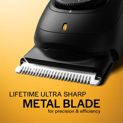 Gillette Series 5 All-in-One Beard & Body Trimmer by Braun - 40 Length Settings, 100% Waterproof, 120 Min Runtime - front vie
