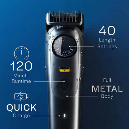 Gillette Series 7 All-in-One Beard & Body Trimmer by Braun with Fusion Proglide Razor, 40 Length Settings, 120 Min Runtime, W