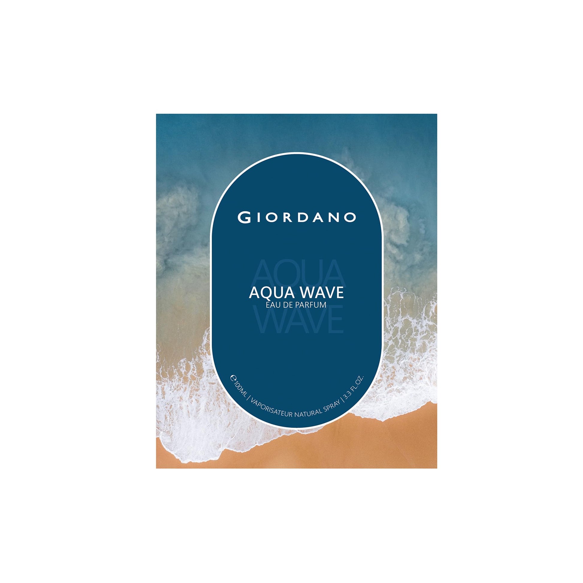 Giordano Men's Eau de Parfum Spray, 100ml, Single Pack, by Aroma de France - back view