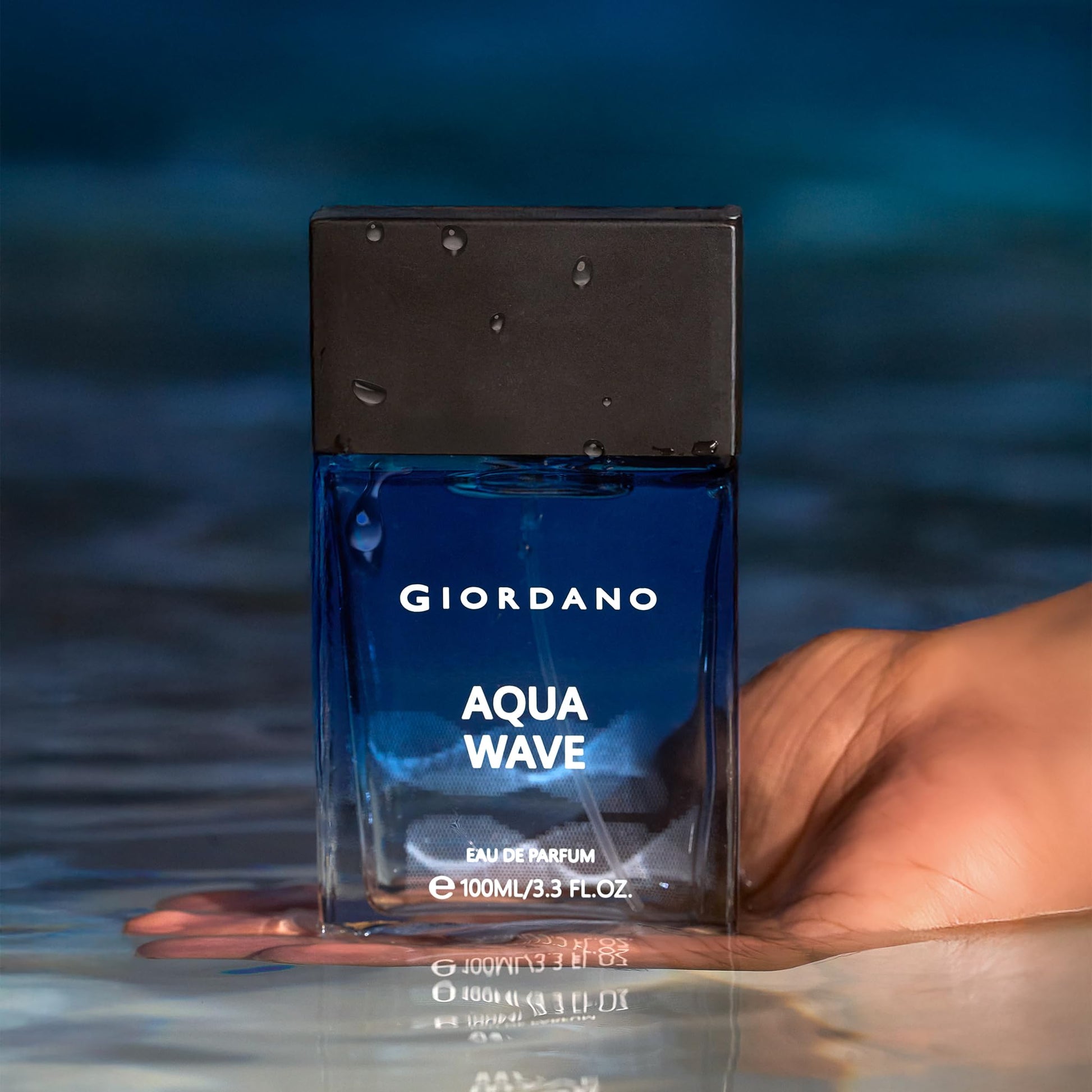 Giordano Men's Eau de Parfum Spray, 100ml, Single Pack, by Aroma de France - ingredients panel