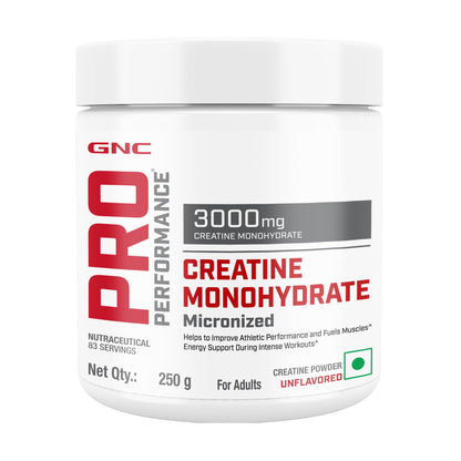 GNC Pro Performance 100% Whey Protein + Creatine Monohydrate Combo, Chocolate Fudge, 907g + 100g - packaging