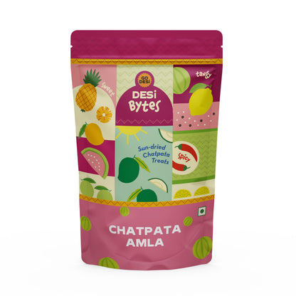 GO DESi Dried Chatpata Amla Candy, 300g, Indian Gooseberry Fruit Snack, Spicy Tangy, 300 G (PACK OF 1), Amla (Gooseberries) -