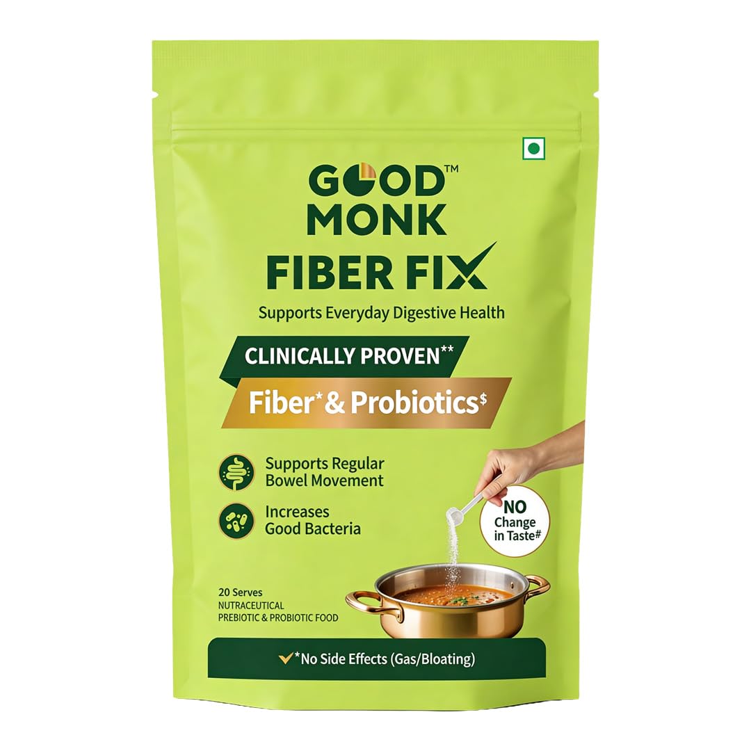 Good Monk Fiber Fix | Isabgol & Psyllium Husk Replacer | Add to Food