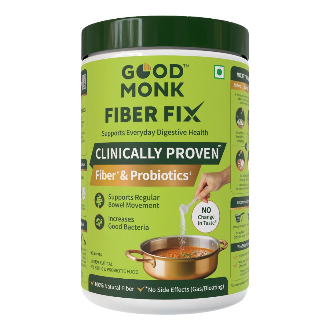 Good Monk Fiber Fix | Isabgol & Psyllium Husk Replacer | Add to Food (17)