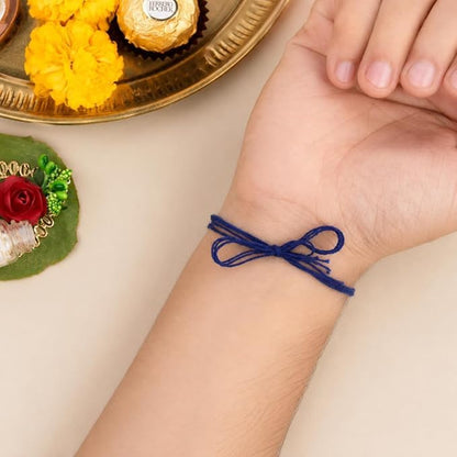 Goodi Cart Personalized Evil Eye Name Rakhi for Brother | Custom Engraved Metal Rakhi | Raksha Bandhan Gift for Bhai - label 