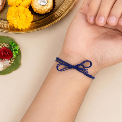 Goodi Cart Personalized Evil Eye Name Rakhi for Brother | Custom Engraved Metal Rakhi | Raksha Bandhan Gift for Bhai - label