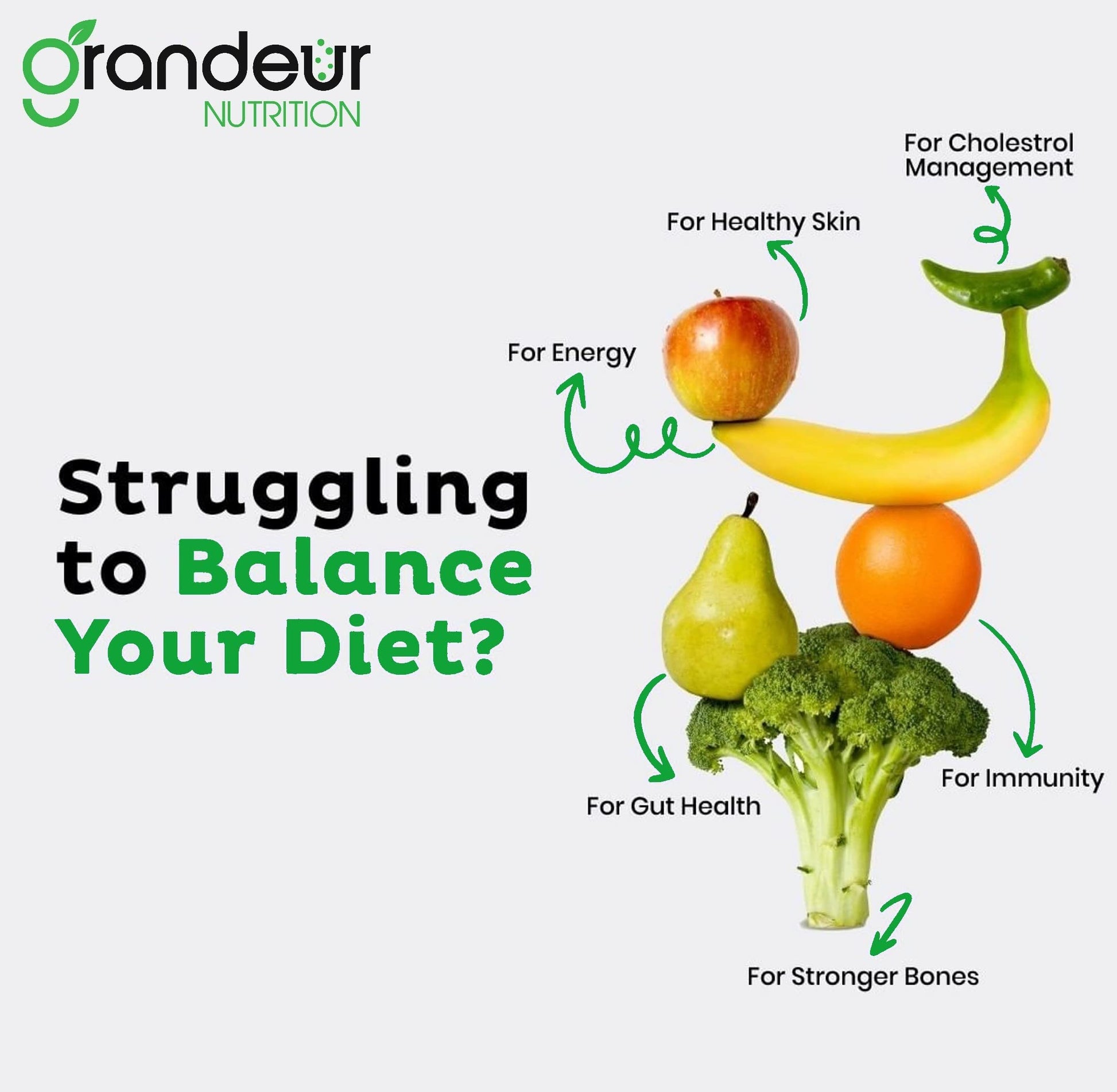 GRANDEUR Apple Cider Vinegar Effervescent Tablets with Pomegranate and B Vitamins, Nutritional Supplement - front view