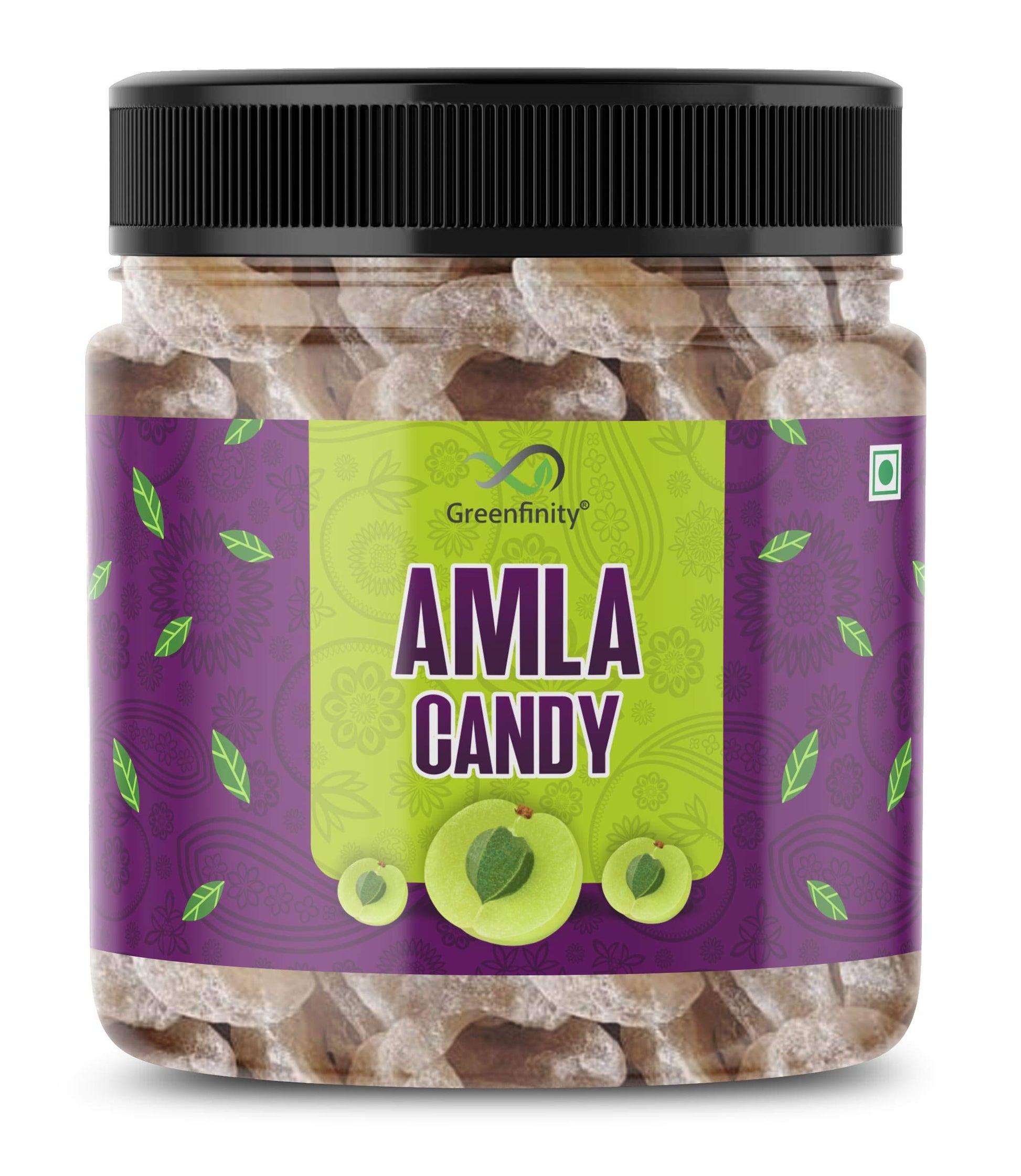 GreenFinity Dried Sweet Amla Candy, Indian Gooseberry Fruit, 250g