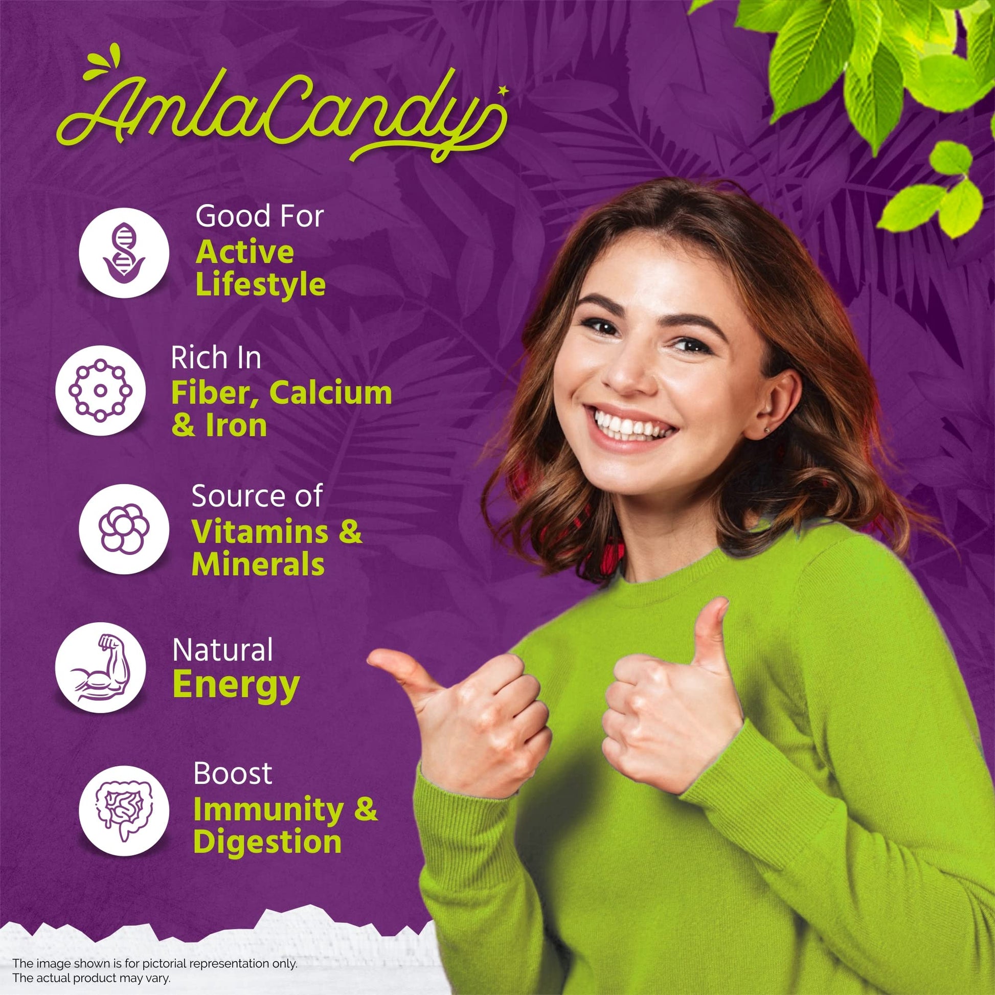 GreenFinity Dried Sweet Amla Candy, Indian Gooseberry Fruit, 250g - label detail (13)