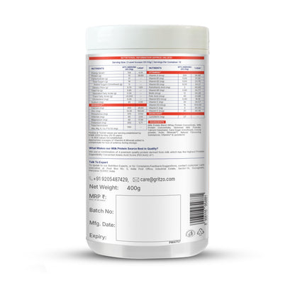 Gritzo SuperMilk Growth+ (13+ Boy) Cafe Mocha, 400g, Nutritional Supplement Powder - in use (16)