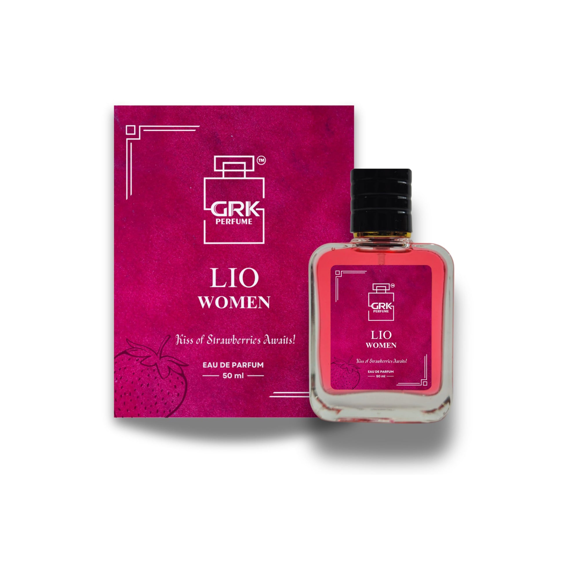 GRK Perfume Lio Women Eau de Parfum, 50ml, Unisex Fragrance with Strawberry, Jasmine, and Musk Notes